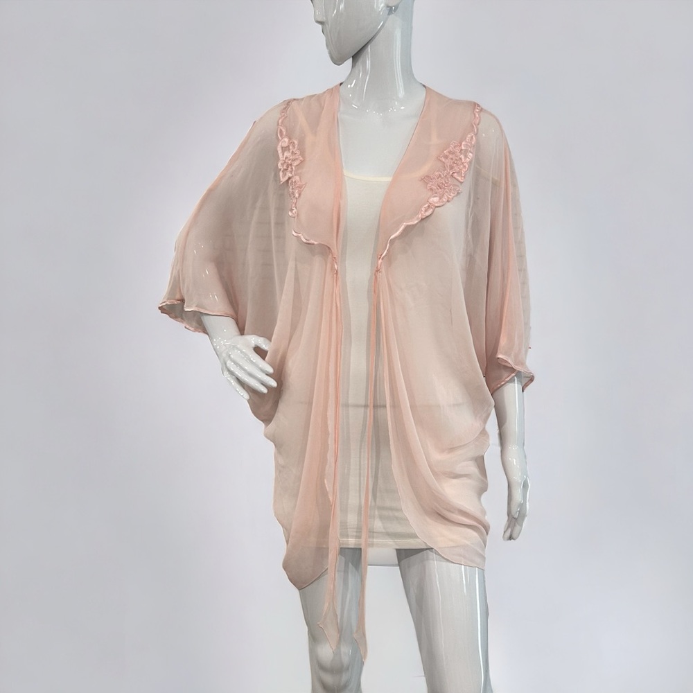 Vintage 70s Sheer Négligée/Kimono